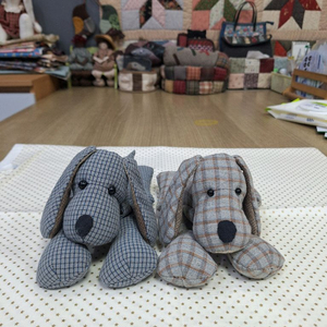 퀼트 강아지 인형 세트 판매합니다 이미지