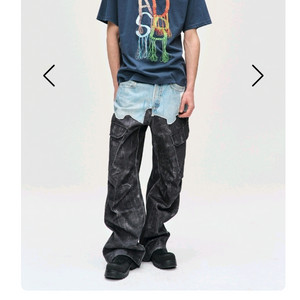 앤더슨벨 포 데님 레더 프린티드 카고 팬츠 29 이미지