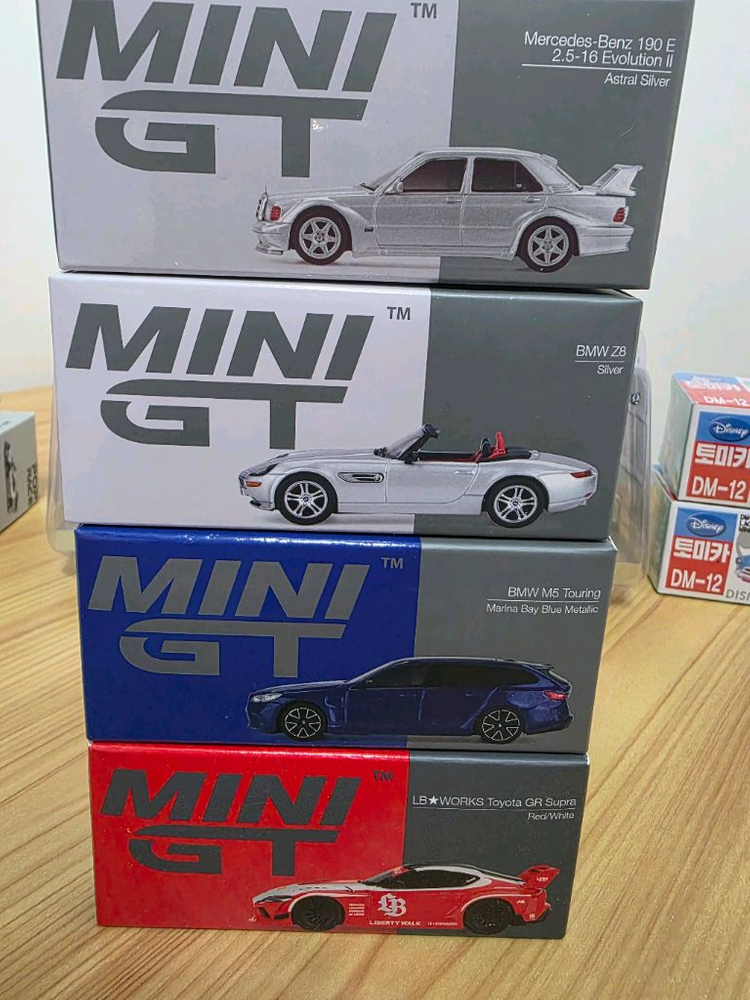 미니지티 비엠 벤츠 Minigt BMW Benz M5 , Z8 , 190e 수프라 미전시 개봉 일괄 이미지