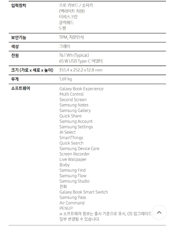 삼성노트북 Galaxy BooK5 Pro 360 NT961QHA-KO6/C 박스미개봉 판매 이미지
