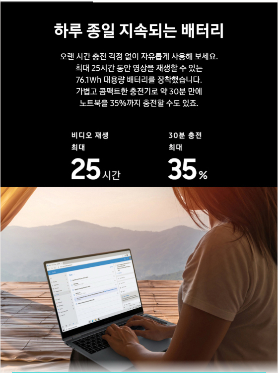 삼성노트북 Galaxy BooK5 Pro 360 NT961QHA-KO6/C 박스미개봉 판매 이미지