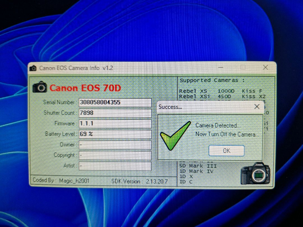 캐논 EOS 70D DSLR 카메라 가방 포함 이미지