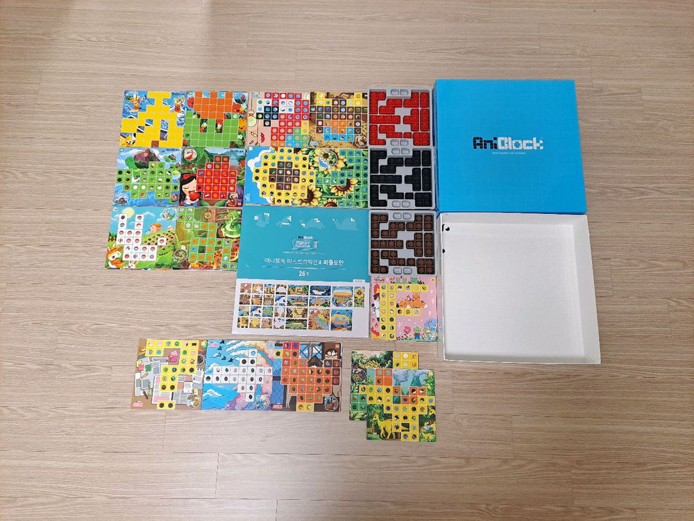 애니블록 뽀로로 퍼즐 놀이 스타터+라이더+컬렉션 총 3세트 풀세트 장난감 교구 이미지