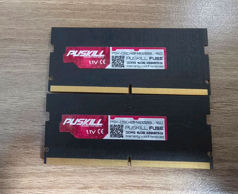 PUSKILL DDR5 16GB X2 (32GB) 노트북 램 이미지