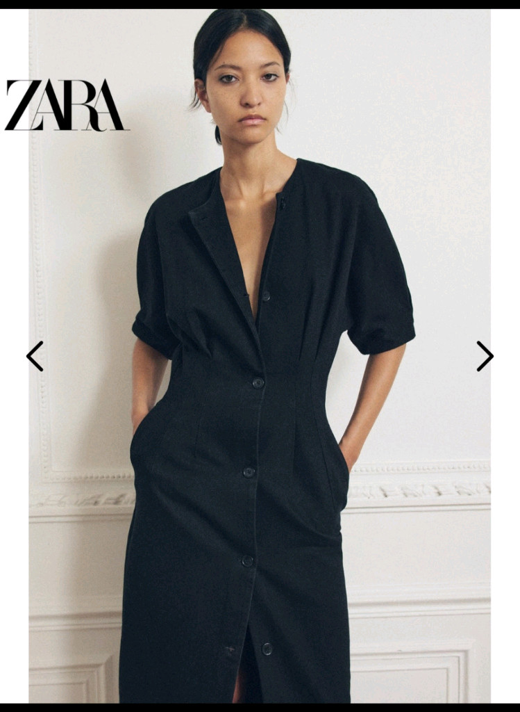 ZARA 자라 데님 롱원피스 이미지