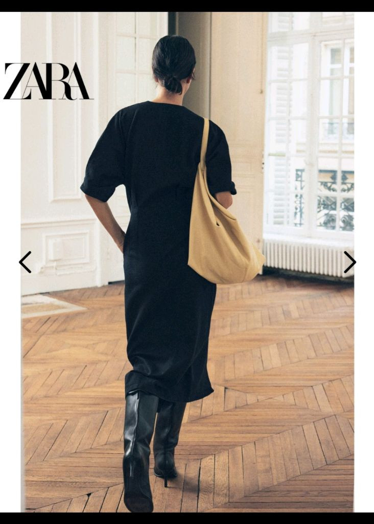ZARA 자라 데님 롱원피스 이미지