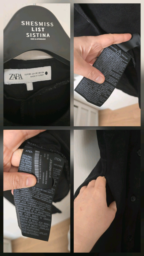 ZARA 자라 데님 롱원피스 이미지