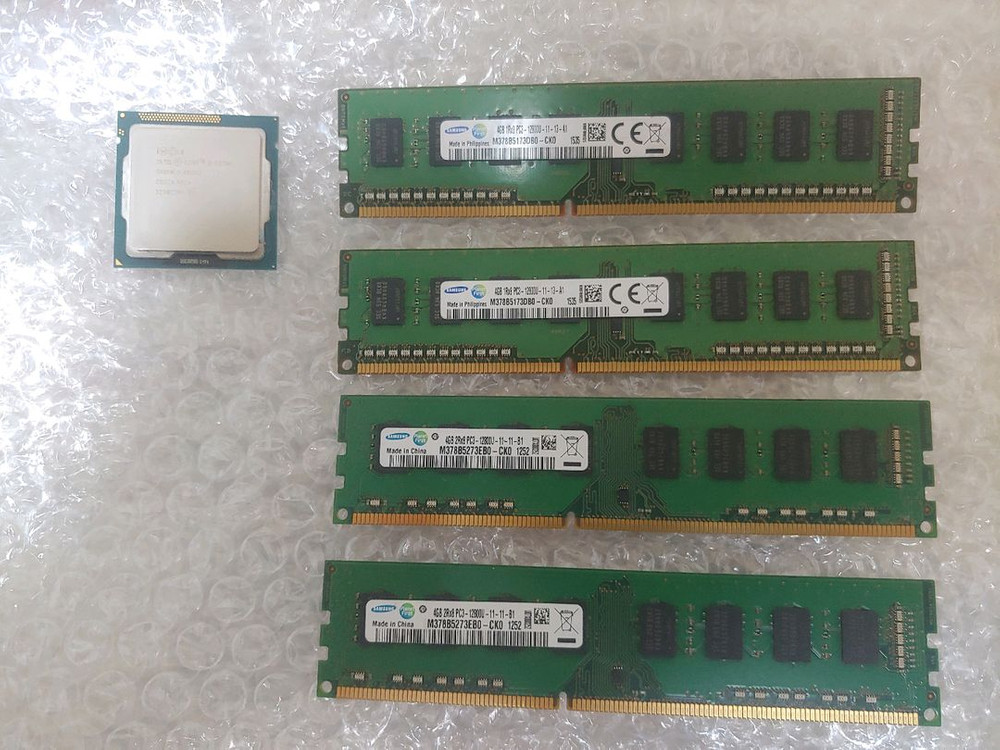 삼성램 ddr3 4g 4개 + i5 3570k 이미지