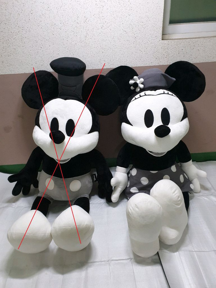 대형 인형 : 디즈니 90주년 기념 미니마우스, 케어베어, 야코, 푸우, 라바, 빵아, 스타벅스 베어 이미지
