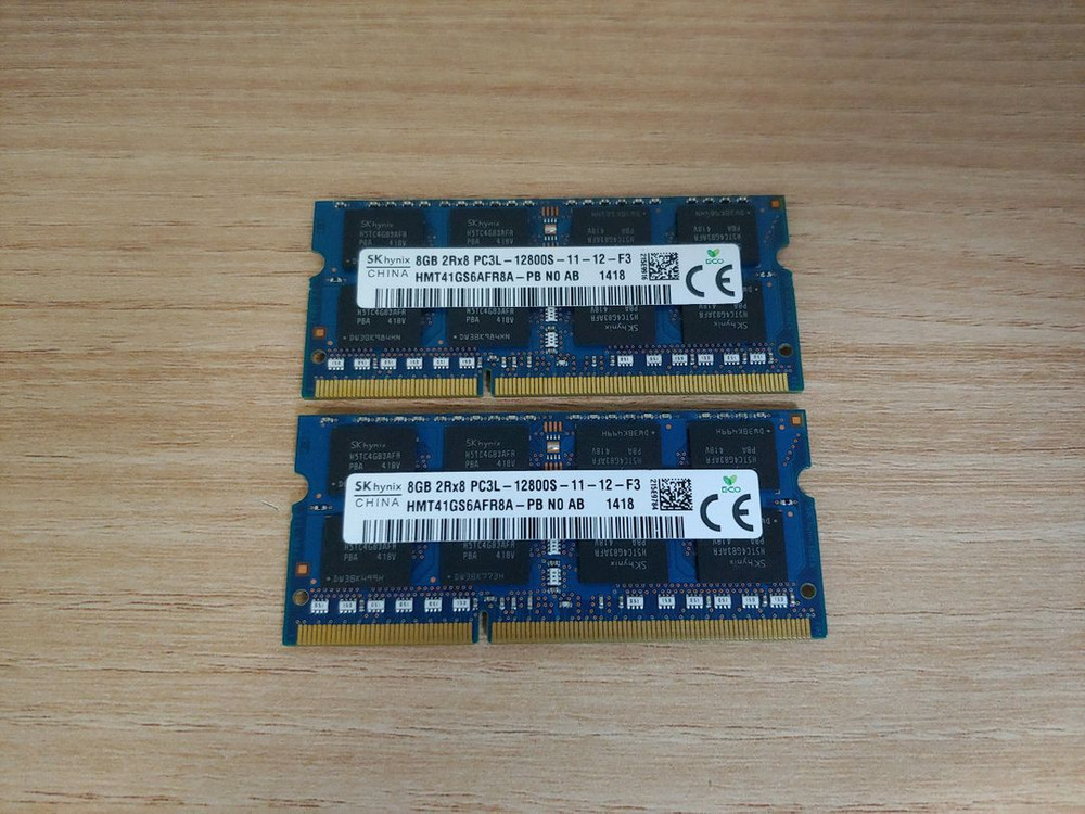 SK hynix DDR3L-12800S 8GB 노트북용 메모리 2개 이미지