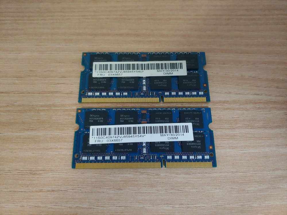 SK hynix DDR3L-12800S 8GB 노트북용 메모리 2개 이미지