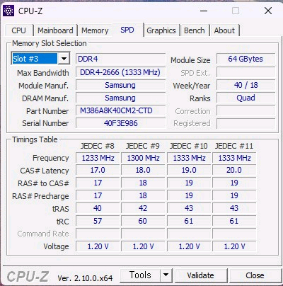 삼성 서버 메모리 DDR4 128GB (64GB X 2) 이미지