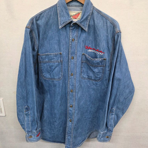 혼다 올드스쿨 빈티지 자수로고 데님셔츠 긴팔 L xl 이미지