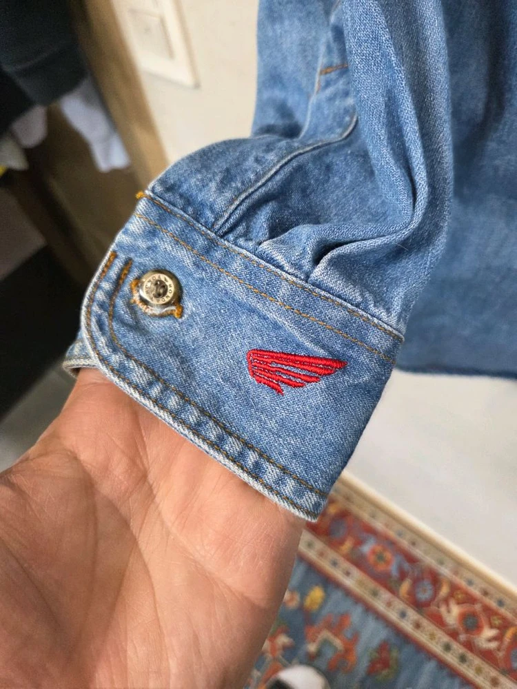 혼다 올드스쿨 빈티지 자수로고 데님셔츠 긴팔 L xl 이미지