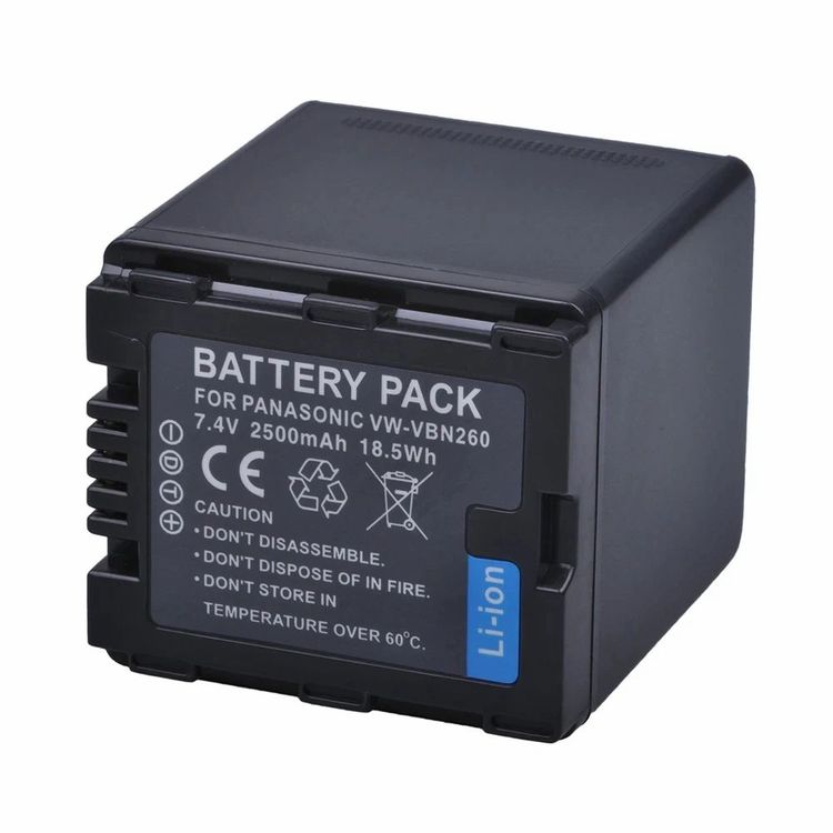VW-VBN260 2500mAh 배터리+충전기 / 파나소닉 HDC-TM900 캠코더 이미지