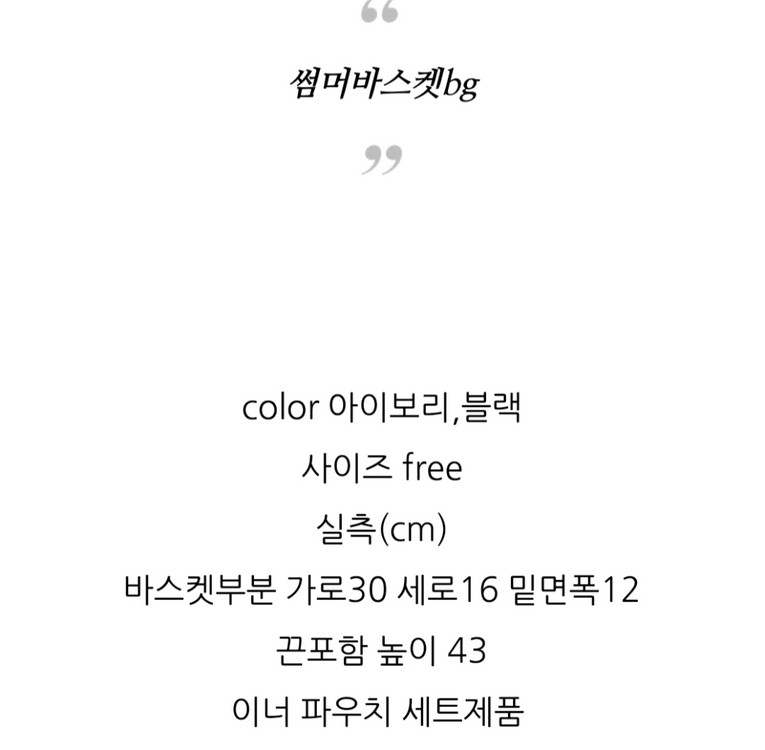 바스켓백 이미지