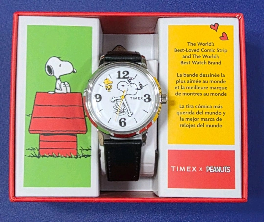 타이맥스 x 피너츠 멀린 스누피 75주년 기념시계 38mm TW2Y19900 - 안심되는 중고거래