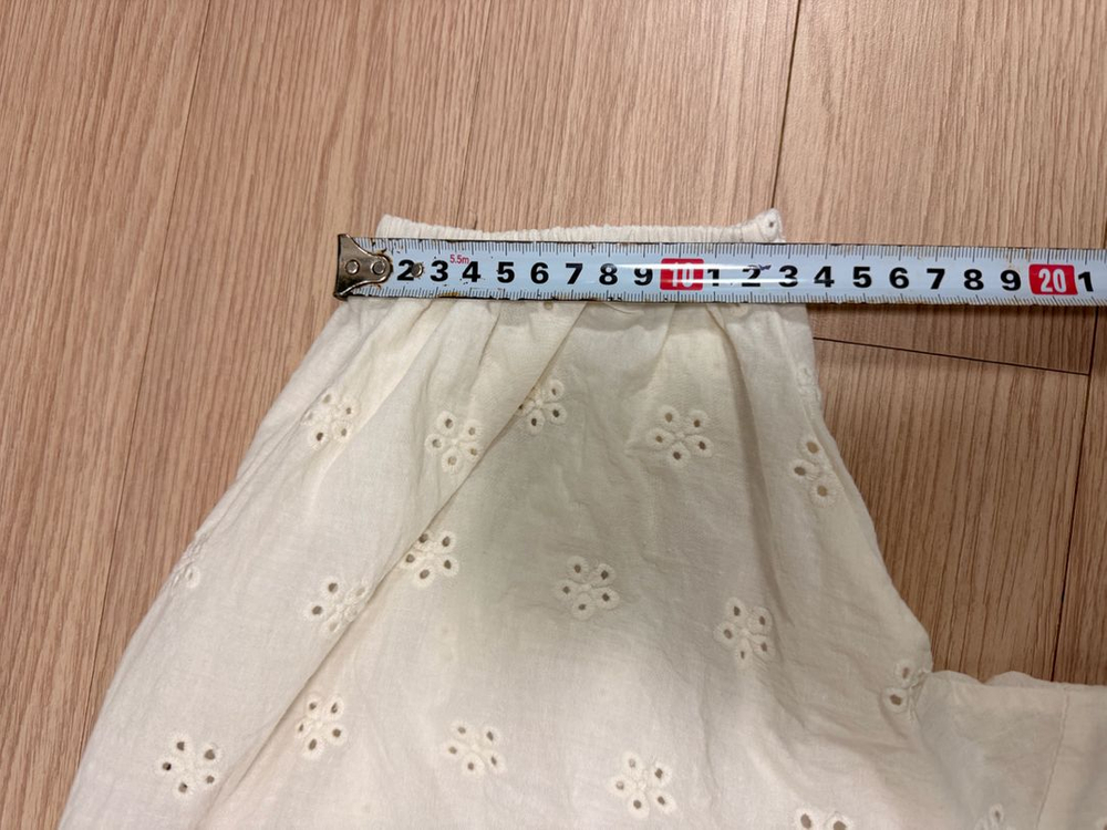 디자이너 레이스 가디건 크림색 아이보리 면 블라우스 55-66 정도 이미지