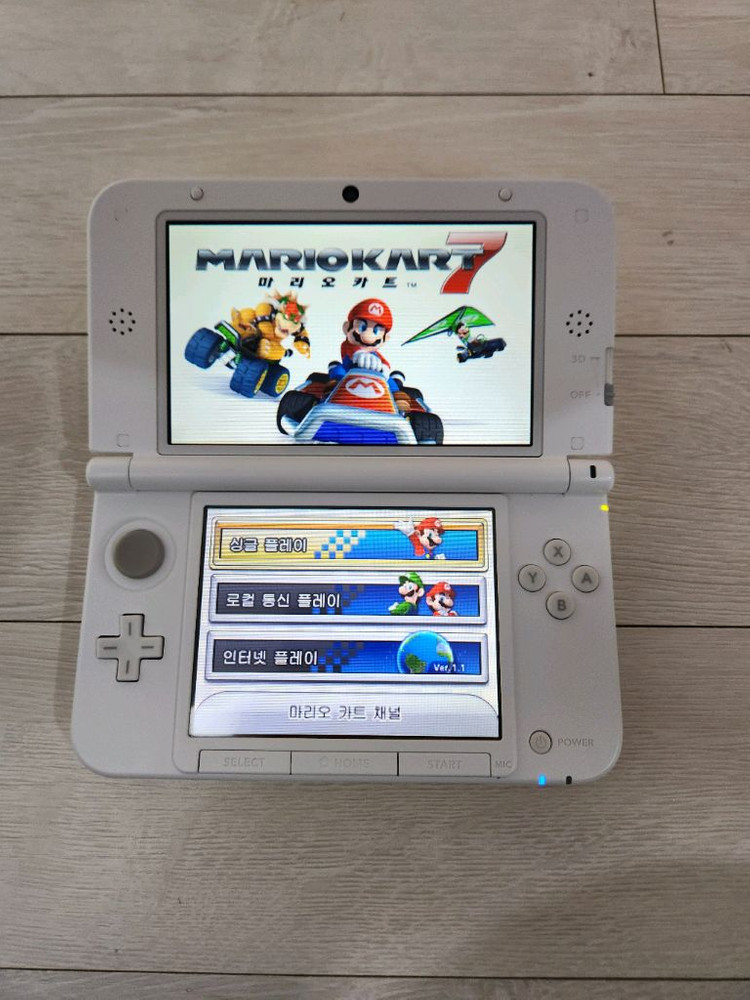 닌텐도 3DS XL 화이트, 한글칩 (뱅크,특별체험판등) 이미지