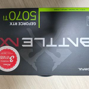 [미개봉] 컬러풀 RTX 5070 Ti 16Gb BATTLE AX 판매합니다 이미지