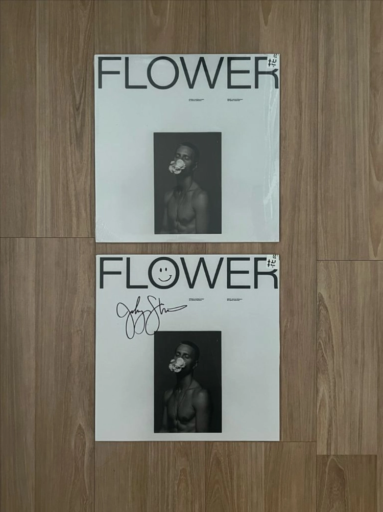 조니 스팀슨 (Johnny Stimson) - Flower 핑크컬러 한정반 싸인반, 미개봉 LP 판매합니다 이미지