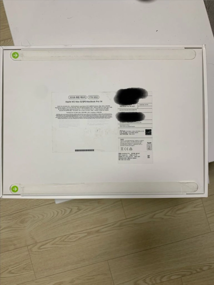단순개봉 맥북 프로 M2 MAX 32GB 1TB 14인치 배터리100% 이미지