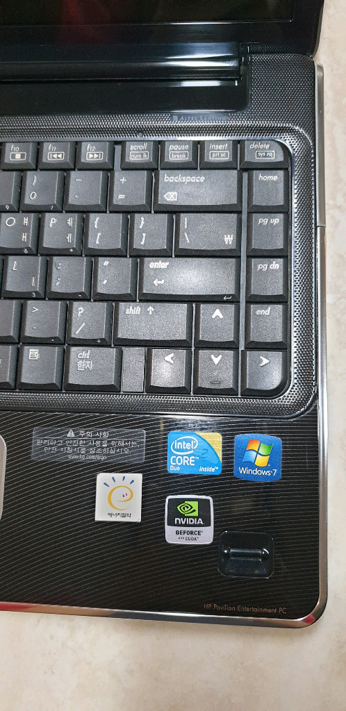 HP 파빌리온 dv4 노트북 부품용 이미지