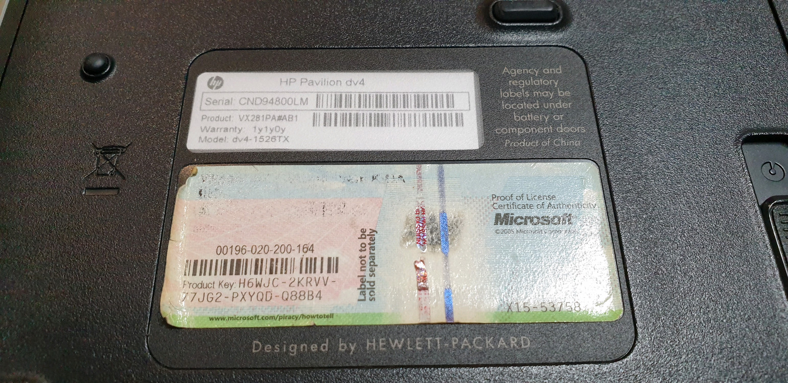 HP 파빌리온 dv4 노트북 부품용 이미지