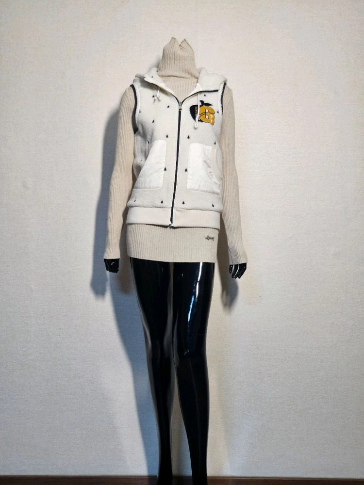 파리게이츠 후드 조끼 아이보리 이미지