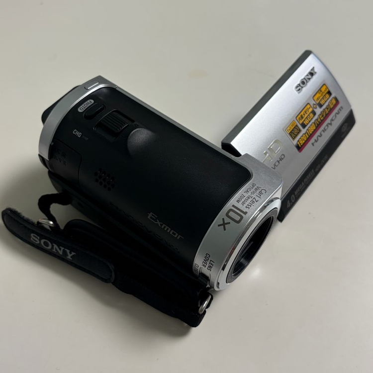풀박) sony hdr-cx120 실버 빈티지 캠코더 이미지