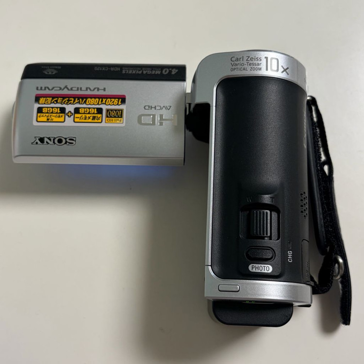 풀박) sony hdr-cx120 실버 빈티지 캠코더 이미지