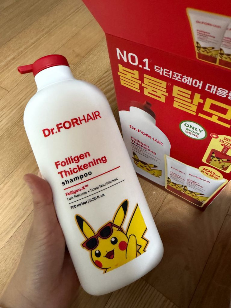 [포켓몬 에디션] 닥터포헤어 폴리젠 씨크닝 샴푸 750ml 기획 (+100ml*2ea) 올리브영 이미지