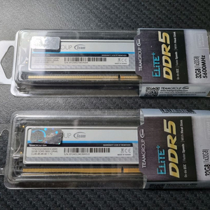 팀그룹 엘리트 TeamGroup DDR5 32GB 5600MHz 램 미개봉 2개 (총 64GB) 이미지