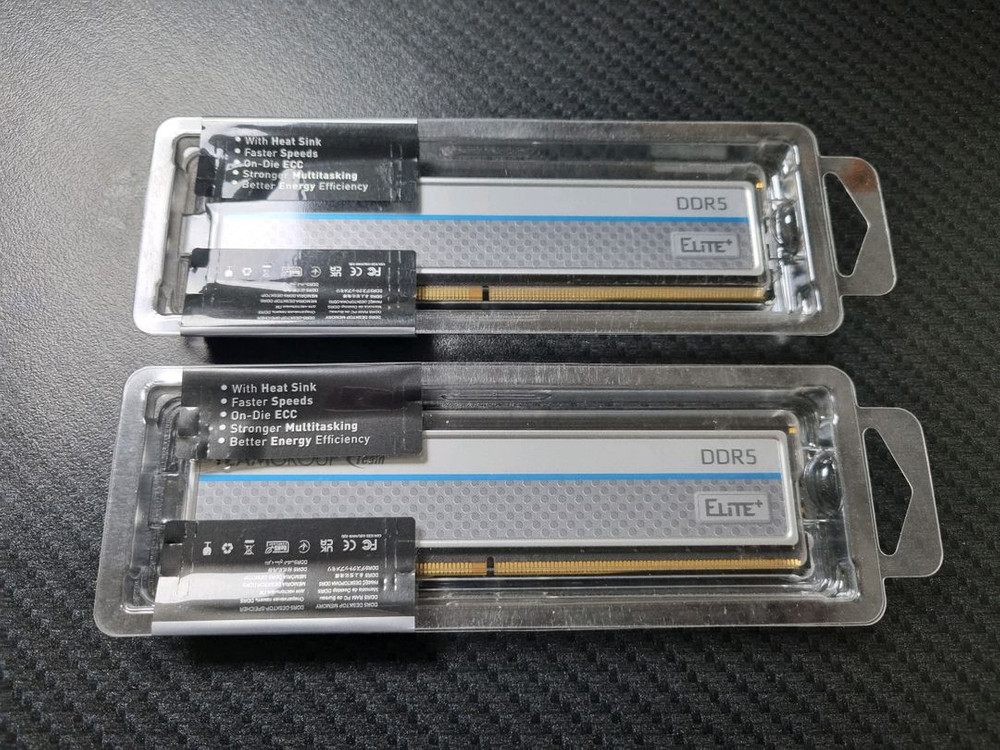팀그룹 엘리트 TeamGroup DDR5 32GB 5600MHz 램 미개봉 2개 (총 64GB) 이미지