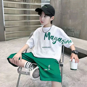 키즈 반바지& 반팔티 세트 이미지
