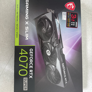 RTX 4070 SUPER 슬림 그래픽카드 이미지