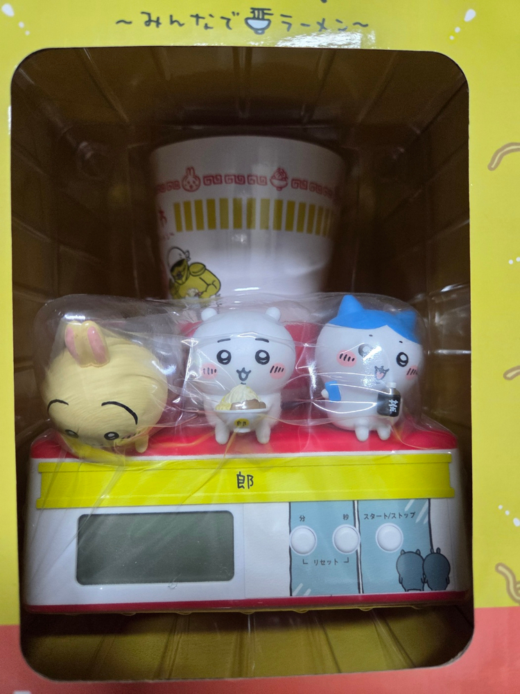 [새상품][레어템] 제일복권 치이카와 모두와 함께 라멘 A상 누들 타이머 판매해요. 이미지