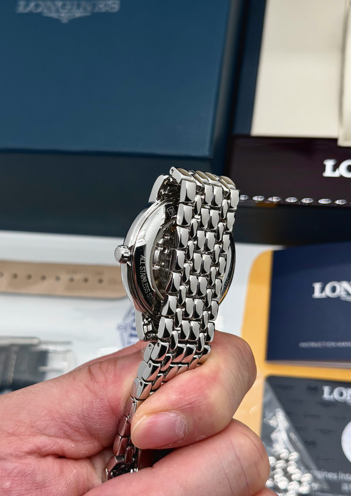 신품급 론진(Longines) 정품 오토매틱 38.5mm L4.921.4.11.6 남성 시계 이미지