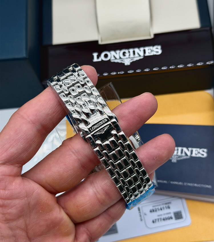 신품급 론진(Longines) 정품 오토매틱 38.5mm L4.921.4.11.6 남성 시계 이미지