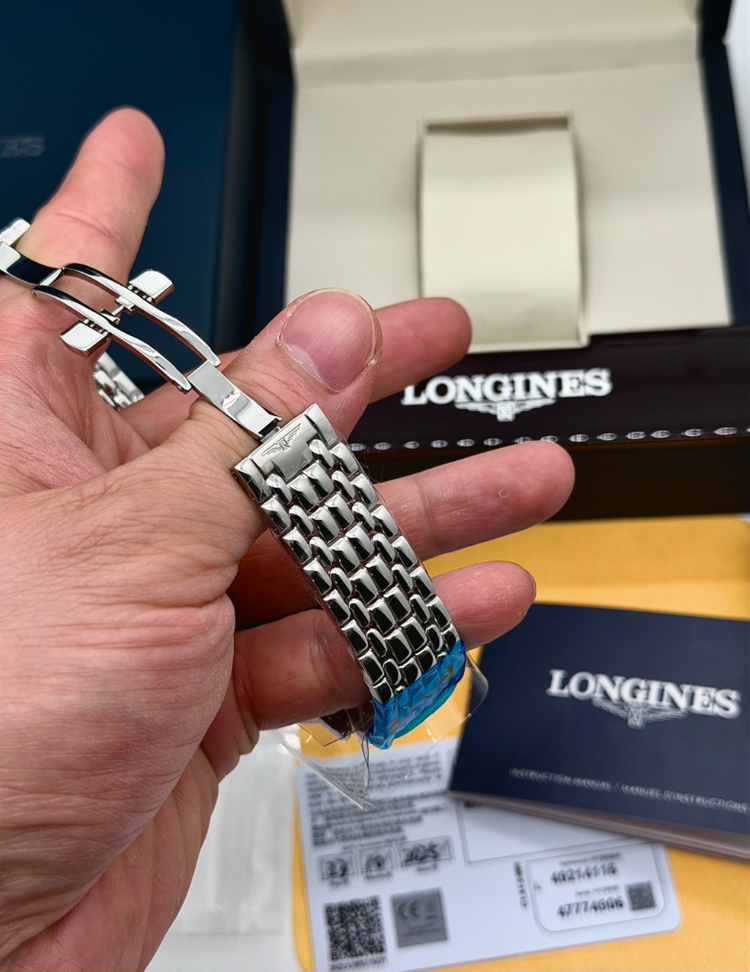 신품급 론진(Longines) 정품 오토매틱 38.5mm L4.921.4.11.6 남성 시계 이미지