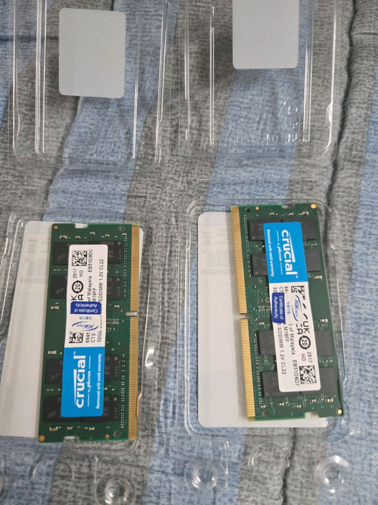 마이크론 DDR4 64GB(32GBx2=64G) 노트북 메모리 이미지