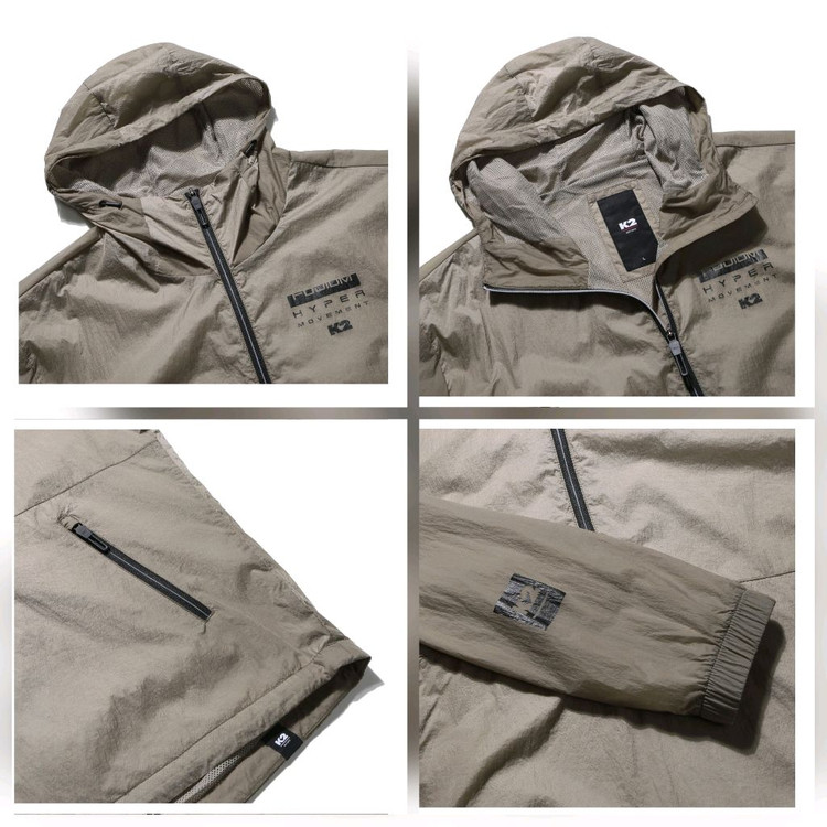 (새제품)K2 아노락 바람막이 자켓 공용(블랙,베이지M,L,XL) 이미지