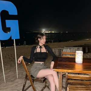 가디건 탑 세트 이미지