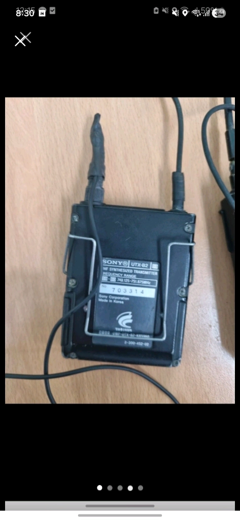 소니 무선 송수신기 utx b2, urx p2 이미지