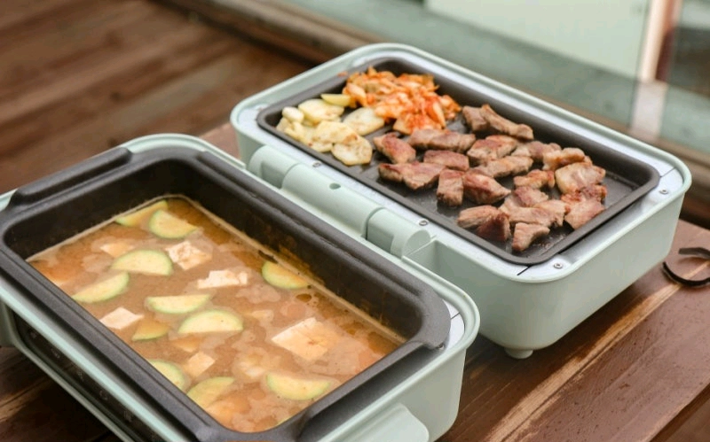 발릴라 트윈 오븐 & 팟 오븐 2L전골 그릴 구이 이미지