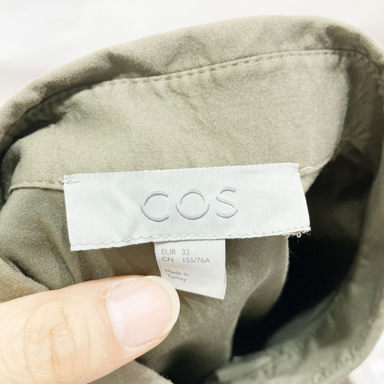 COS 여성반팔롱원피스 카키 S 진스센스 이미지