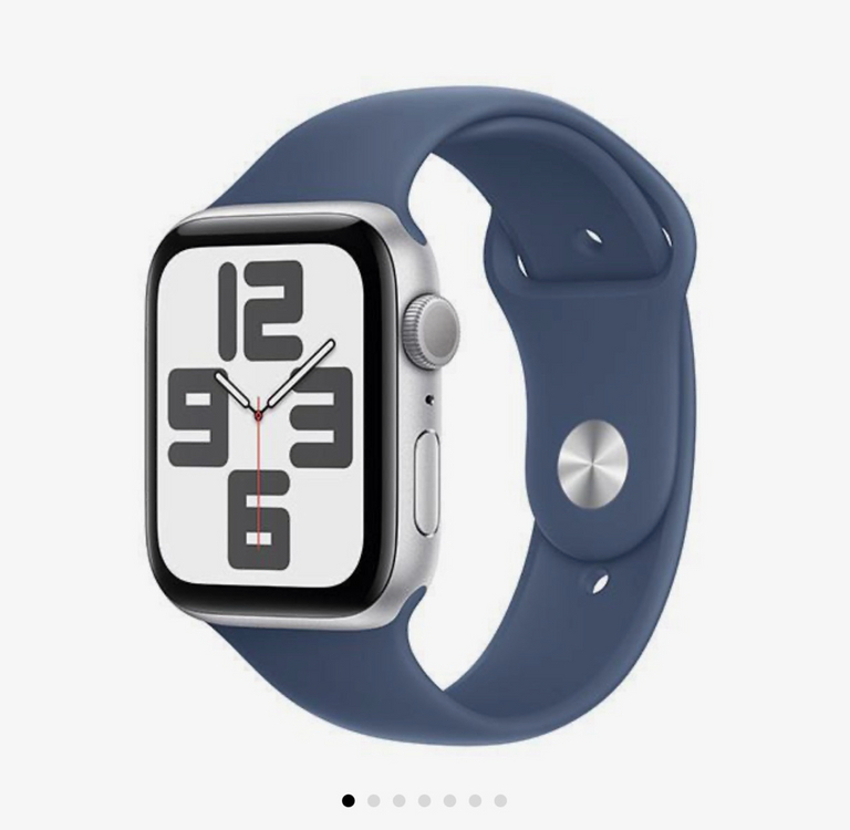 애플와치 SE 2세대, 44mm 실버 GPS 새제품 판매 이미지