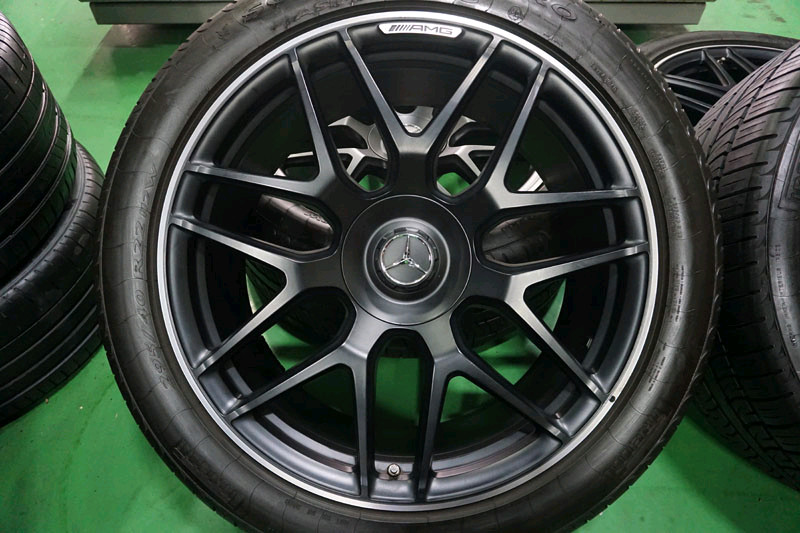 벤츠 지바겐 G63 AMG 에디션 22인치 정품 중고 휠 타이어 세트. 이미지