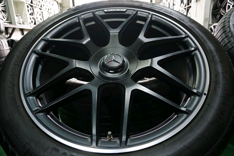 벤츠 지바겐 G63 AMG 에디션 22인치 정품 중고 휠 타이어 세트. 이미지