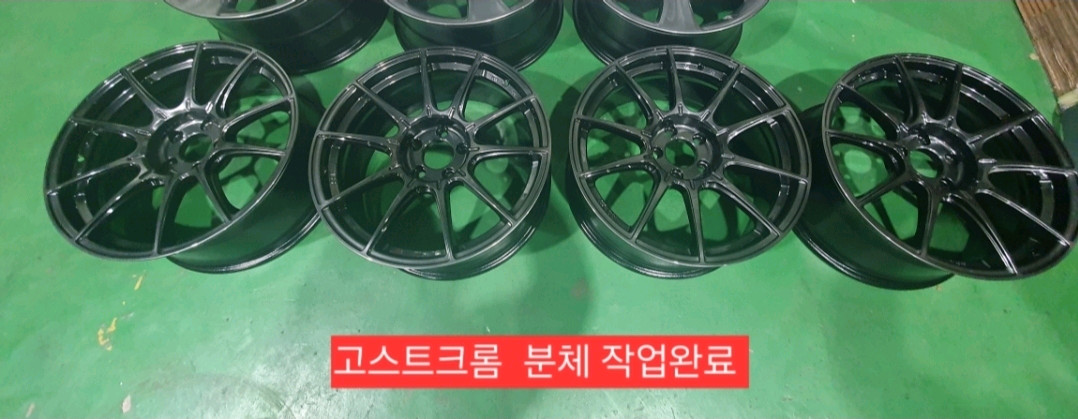 SSR GTX01 정품 19인치 8.5+38 4본 동일 옵셋 이미지